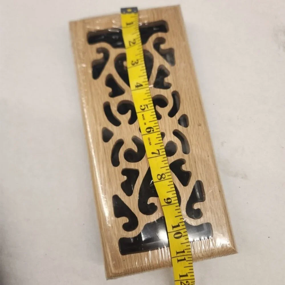 Imperial Oak 4x10 Floor‎ Register Vent Cover Decorative Scroll Design New